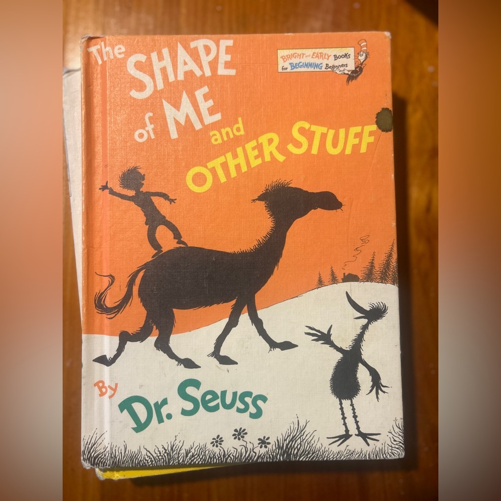Dr. Seuss Bright Orange Book with Cat in the Hat